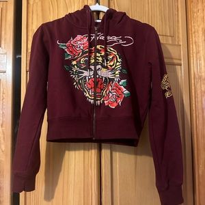 Ed Hardy Cropped Hoodie
